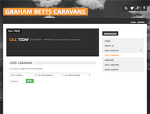 Tablet Screenshot of grahambettscaravans.com